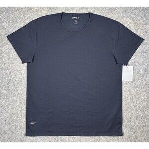 Bylt Lux Classic Fit Short Sleeve T Shirt Men’s XXL Navy Athletic Gym Outdoors